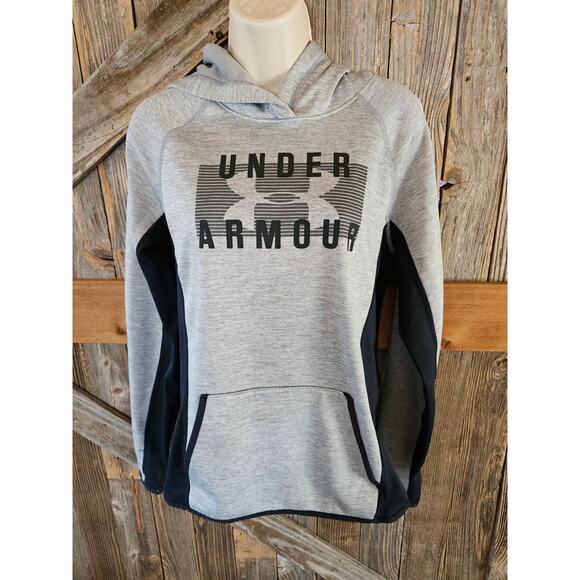 Under armour storm size medium M Womens hoodie with thumbholes active grey ^ - Picture 1 of 8